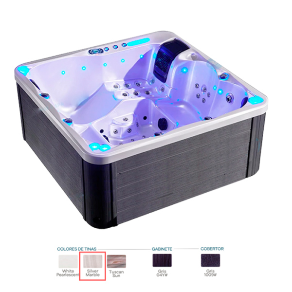 JACUZZI LAS VEGAS 200x200x80 silver whit