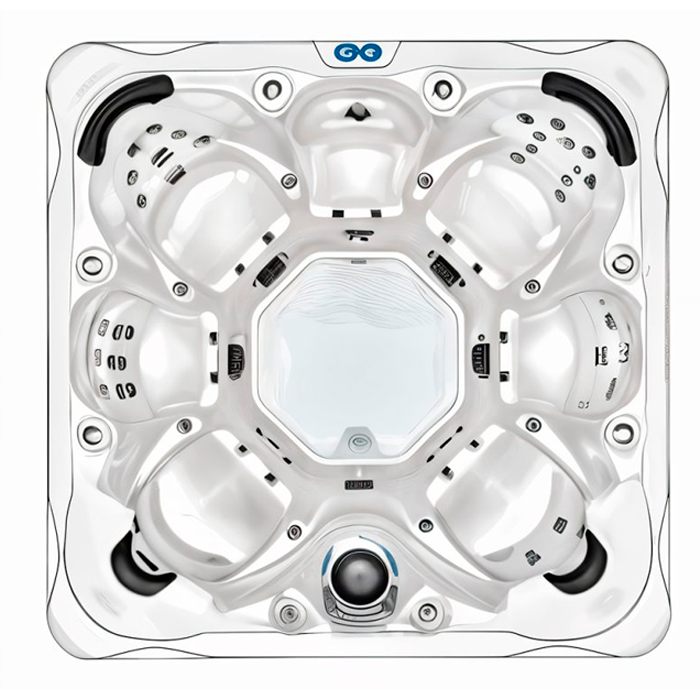 JACUZZI MALTA 224x224x88 white pearl - Image 2